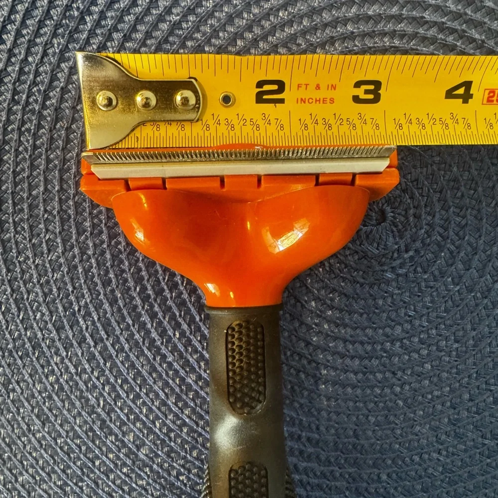 FURminator Pet Grooming Tool in Bright Orange for Long Hair